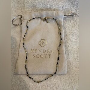 Kendra Scott Black Gold Silver Beaded Necklace